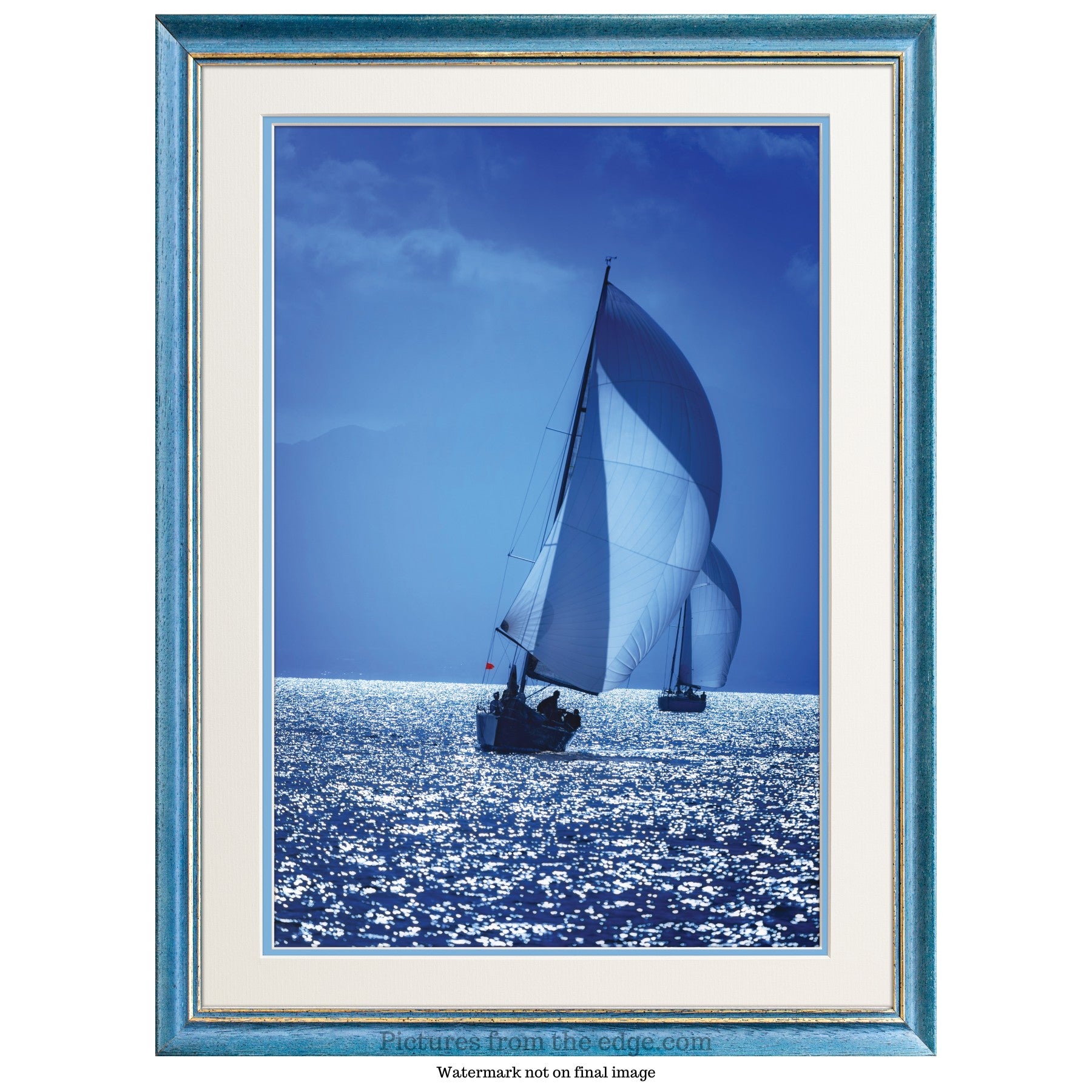BeMoved by Sailing into The Blue Poster. Movable and removable!