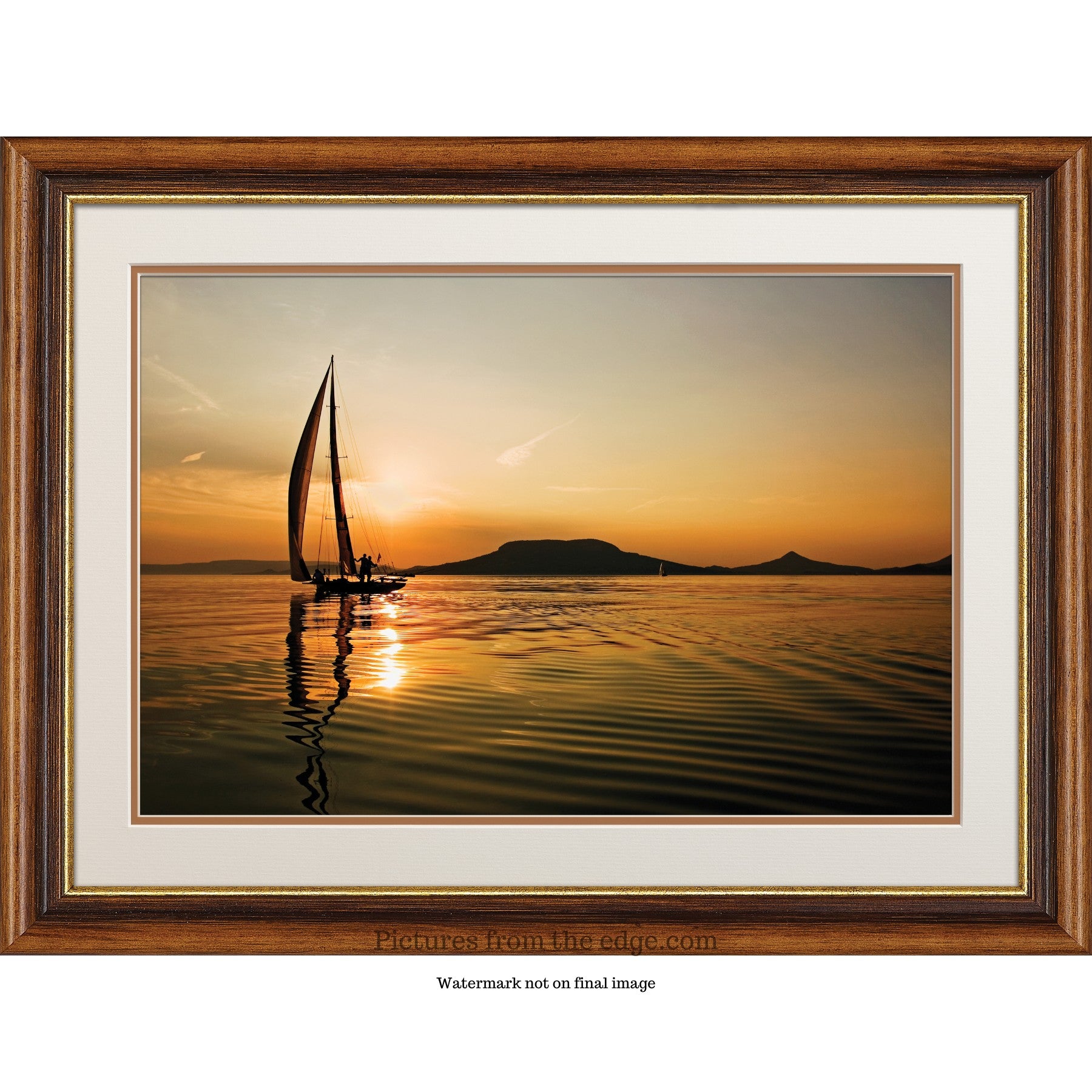 BeMoved by Sunset Sailing Poster. Movable and Removable!