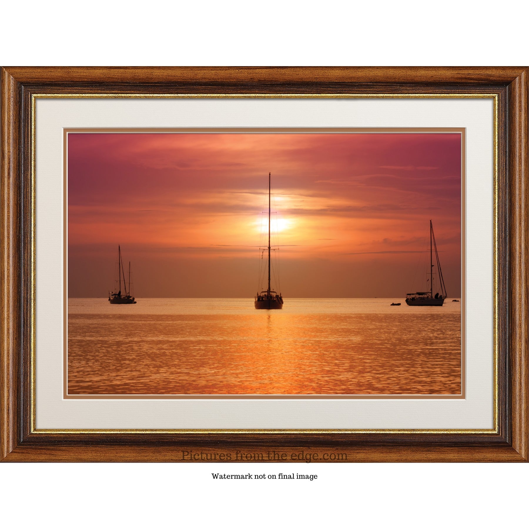 BeMoved by Sunset at Anchor Poster. Movable and Removable!