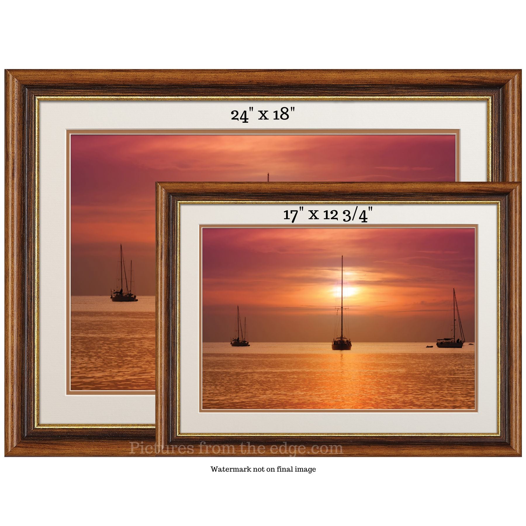 BeMoved by Sunset at Anchor Poster. Movable and Removable!