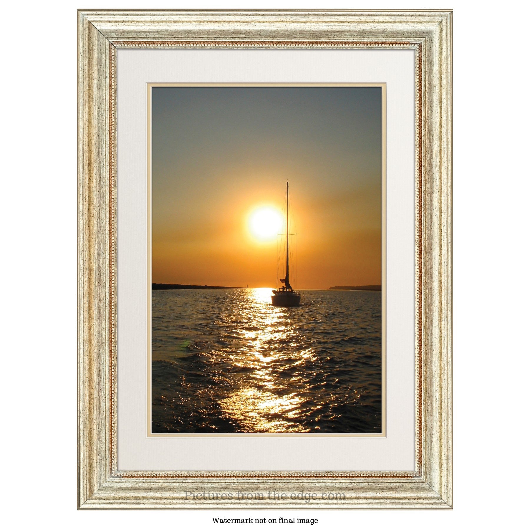 BeMoved by Sunset Sailing Poster. Movable and Removable!