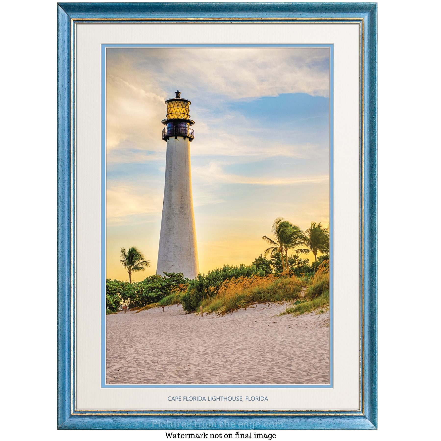 BeMoved by Cape Florida Lighthouse Poster. Moveable and removeable!