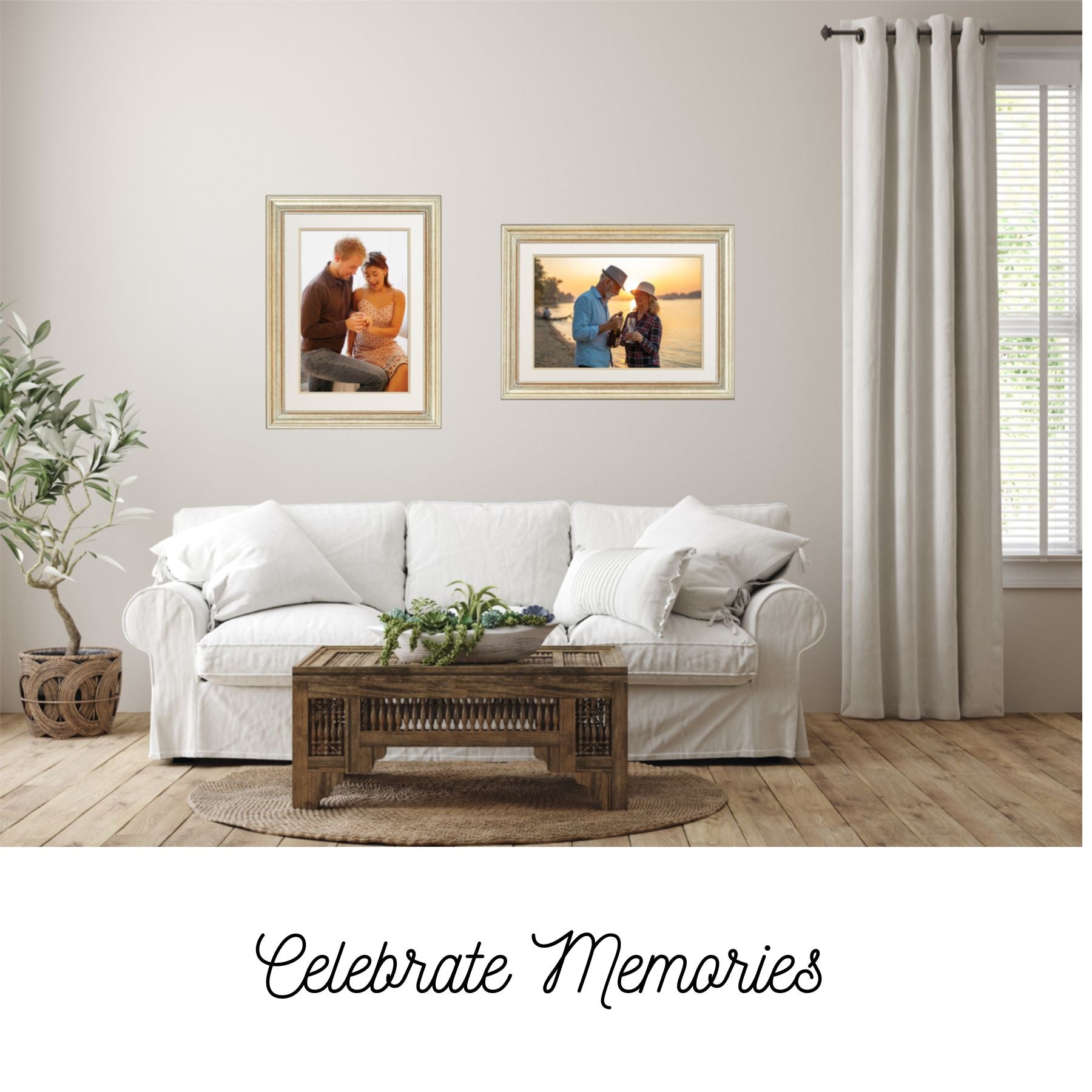 Custom Poster Bronze Frame. Moveable and removeable. Celebrate memories!